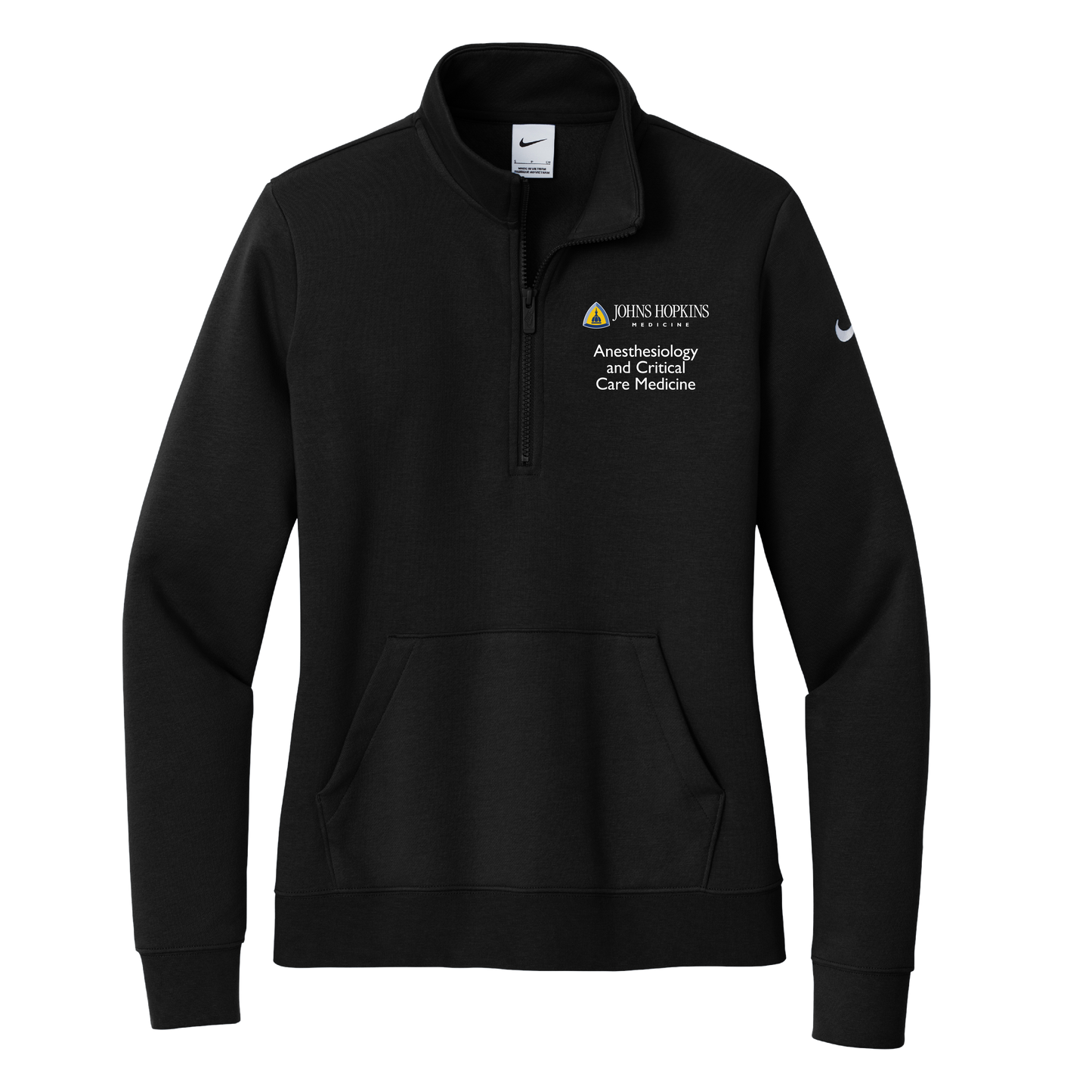 Womens Nike Club Fleece Sleeve Swoosh 1/2 Zip