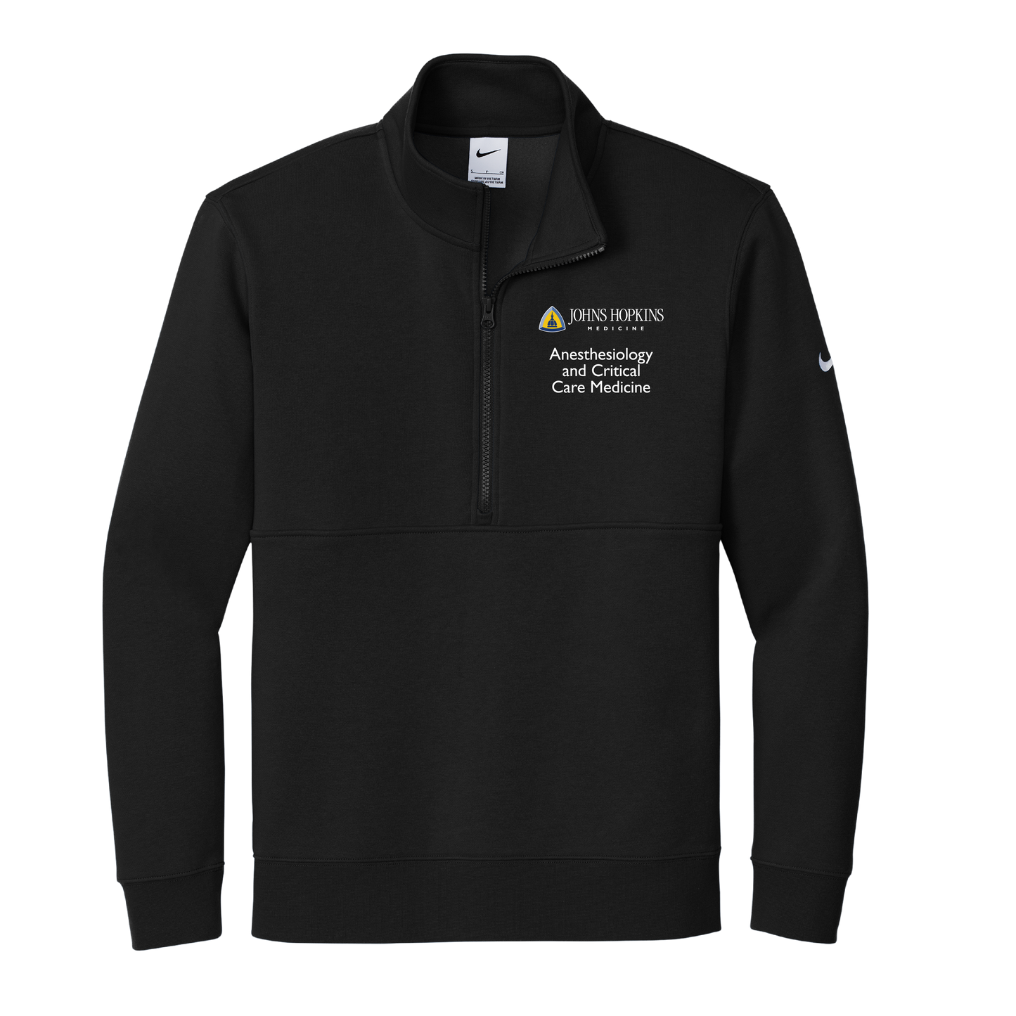 Mens Nike Club Fleece Sleeve Swoosh 1/2 Zip