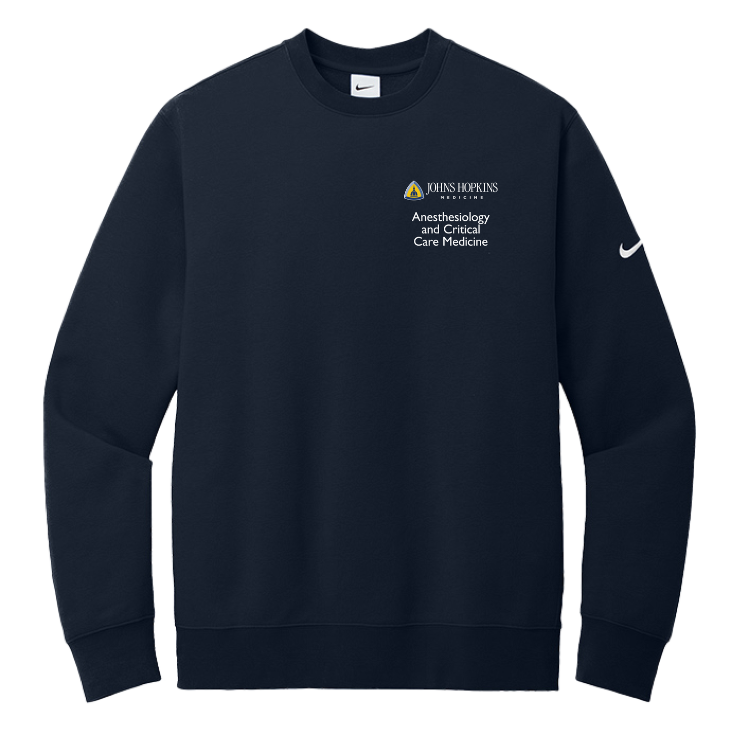 Nike Club Fleece Sleeve Swoosh Crew